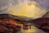 Joseph Mallord William Turner Abergavenny Bridge Monmountshire clearing up after a showery day painting